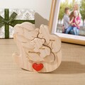 Wooden Grandpa Bear Family Puzzle with 1-5 baby bears, Wooden Bears Family in Rocking Chair, Bear Family Decor, Anniversary Gift for  Parent