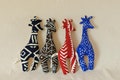 Handmade giraffe cuddly toys made from African Chitenge fabric - Soft, cute & unique | Perfect for children or as room decoration