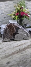Myra Bag cowhide gun case- hand tooled leather- cowhide