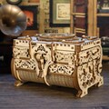DIY 3D Wooden Antique Jewel Box Puzzle Kit - Elegant Home Decoration & Unique Gift for Birthdays or Christmas