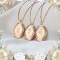 Custom Bouquet Locket Necklace, Custom flower necklace, Handwriting Locket with Customizable Photo, Christmas Gift, Meaningful Gift for Mom