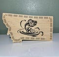 Fish Cribbage Board Montana