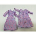 Happy Family Midge Barbie Maternity Dress Purple Pregnant Doll Clothes Vintage Both dress