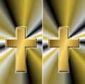 Cornhole Wrap | Digital Download | Gold Church Cross | Cornhole Game Wrap | Decals | Cornhole Board Maker | Large Format Print File
