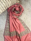 Natural Pink Pashmina Scarf gift idea shawl festival scarves hippie scarf bohemian Tapestry Ethnic Paisley flowers Bridesmaids Gifts Shawl