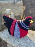 Knit chicken, Emotional support Chicken, Knitted chicken, Barnyard chicken, Knit Farmhouse chicken, Farm emotional support chicken