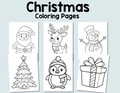 Christmas Coloring Pages For Kids Toddlers Preschoolers Toddlers Coloring Book Simple Christmas printable Homeschool Printable, Kindergarten