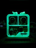 Glow in the Dark Art Toy Display Frame - 3D Printed Square Home for Collectible Toys