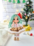 Amigurumi crochet doll,christmas doll, sweet doll,handmade doll, cookie doll