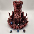 Mad Wizard Dice Tower for Tabletop Games - 3D Printed RPG Accessory - Unique D&D Gift for Gamers