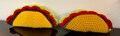 Hand-Made 2 Tacos Crocheted Food Amigurumi Play Food **Child Safe No Eyes** Toys