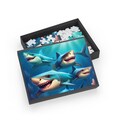 Jigsaw Puzzle - Shark Design, Ocean Animal 1000-Piece Game, Fun Family Activity, Educational Toy, Gift for Puzzle Enthusiasts, Stress Relief