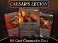 Caesar's Legion MTG Proxy Commander Deck, 100 Cards + 7 Double Sided Tokens | Custom Ancient Roman Themed Proxies for Magic EDH