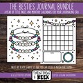 Besties Journal Bundle, Printable Journal Pages, Planner Calendar, Bullet Journal, Taylor Swift Printable, Printable Calendar, Title Page