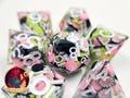 Handmade "Sushi Roll-ers" Full Dice Set | D&D Dice | Sushi Dice | RPG Tabletop Dice | D20 Set | Dice Gift | Critical Dice