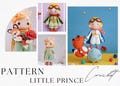 2in1 Crochet Little Prince PATTERN Handmade Amigurumi doll