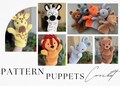 9in1 Crochet hand puppets PATTERN Handmade Amigurumi animal hand puppets