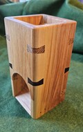 Handcrafted Birch Dice Tower