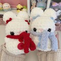 Crochet Frosty Bunnies Plush
