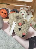 Crochet stuffed bunny rabbit, handmade. Embroidered eyes. gift idea for baby or older.